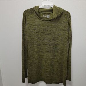 Zyia Active Men's Army Green Performance Hoodie Size XL